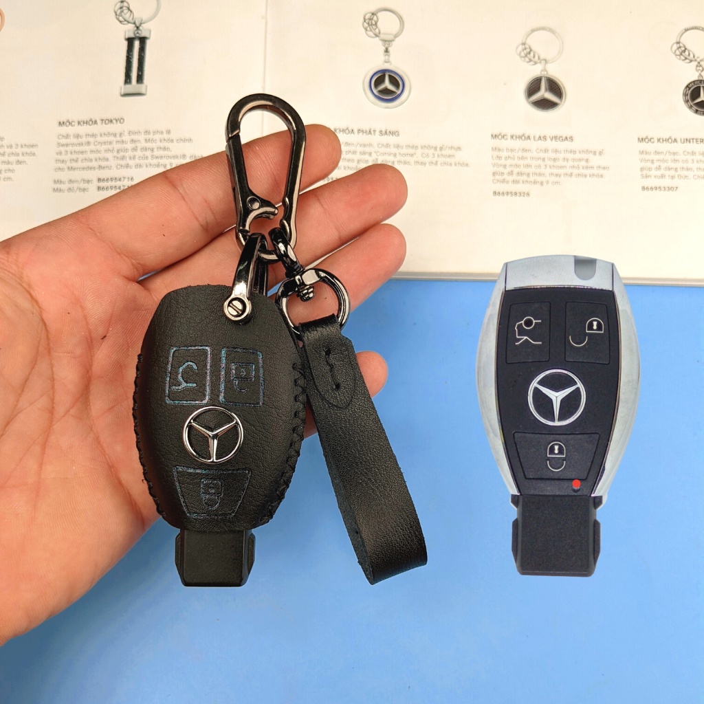 Bao Da Chìa Khóa Mercedes,Bọc Chìa Khóa Mercedes (M1 MÓC D)