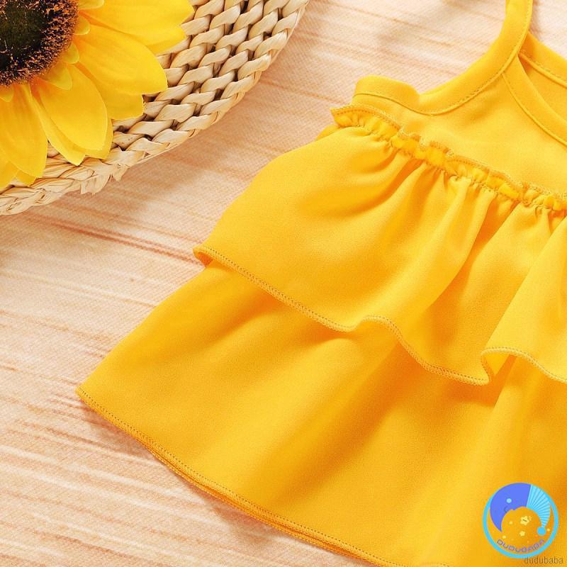 Set Áo Kiểu Phối Quần Short Đáng Yêu Cho Bé Gái