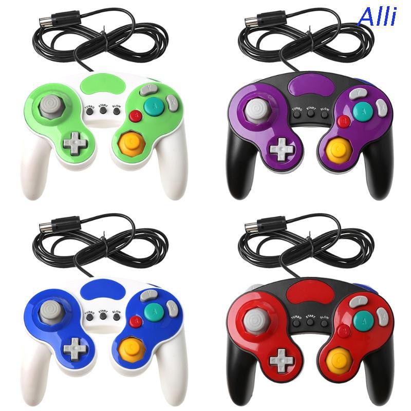 Alli Wired Handheld Joystick Gamepad Controller For Nintendo Gamecube Wii NGC Console