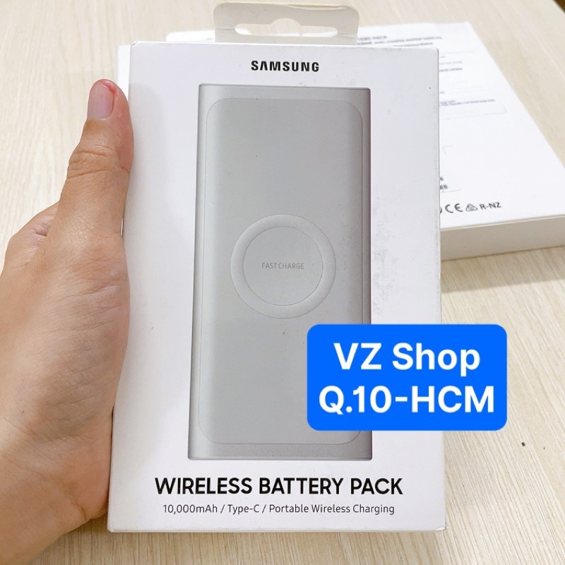 Chính hãng-Sạc dự phòng kiêm sạc không dây Wireless Battery Pack Samsung 10.000 mAh-bảo hành 1 tháng