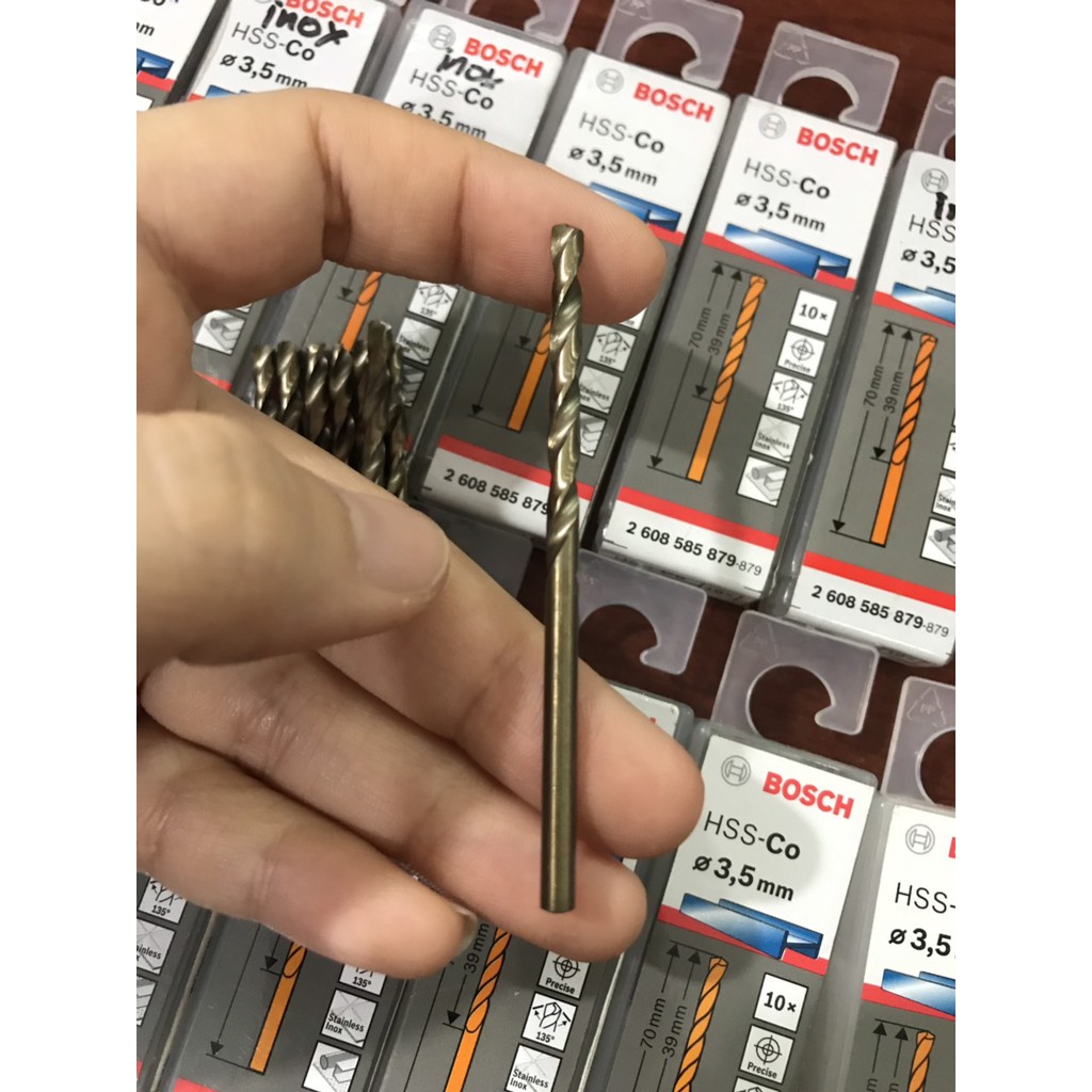 Mũi khoan inox Bosch HSS-CO 3.5mm
