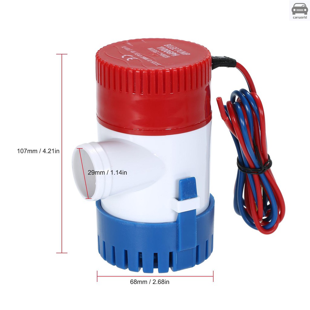 Máy Bơm Chìm 12v 1100gph Cho Tàu Thuyền
