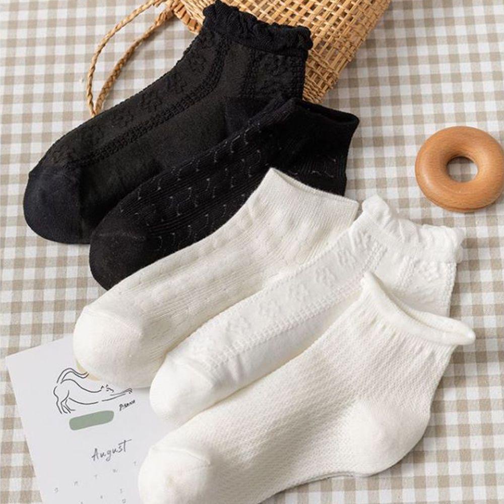 Vớ Lưới Thoáng Khí Màu Trơn Phong Cách Nhật Bản Cho Nữ VANES1