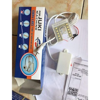Đèn Led sử dụng cho máy may hình đèn chữ U 10 bóng siêu sáng cần có thể điều chỉnh và có nam châm tiện lợi.