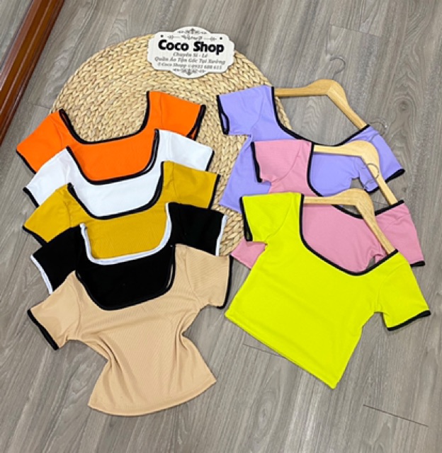 Áo Croptop U Cổ Rộng Trước Sau ( ẢNH THẬT) | BigBuy360 - bigbuy360.vn