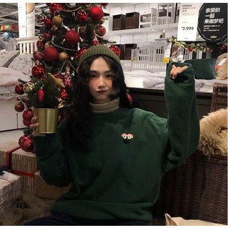 Áo nỉ bông thêu noel Freesize 65kg, nam nữ mặc được ( ảnh thật)