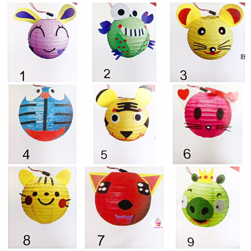 LỒNG ĐÈN GIẤY HÌNH THÚ HANDMADE