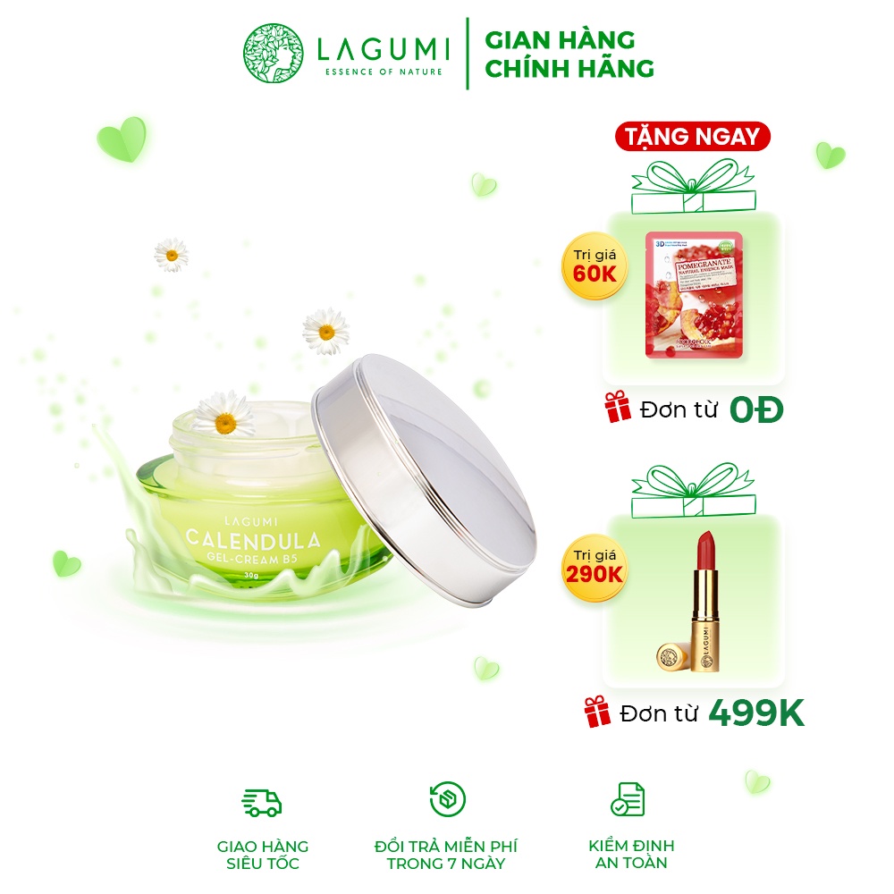 Bộ dưỡng da giảm mụn, giảm thâm và hỗ trợ thu nhỏ lỗ chân lông cho mọi loại da Lagumi Calendula