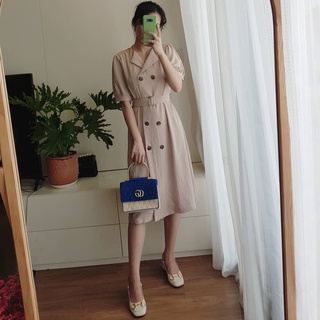 [Ảnh thật/video/sẵn] Váy, đầm đũi dáng vest