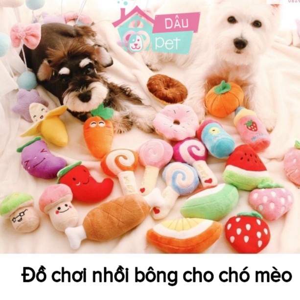 Đồ chơi nhồi bông cho chó mèo nhiều mẫu