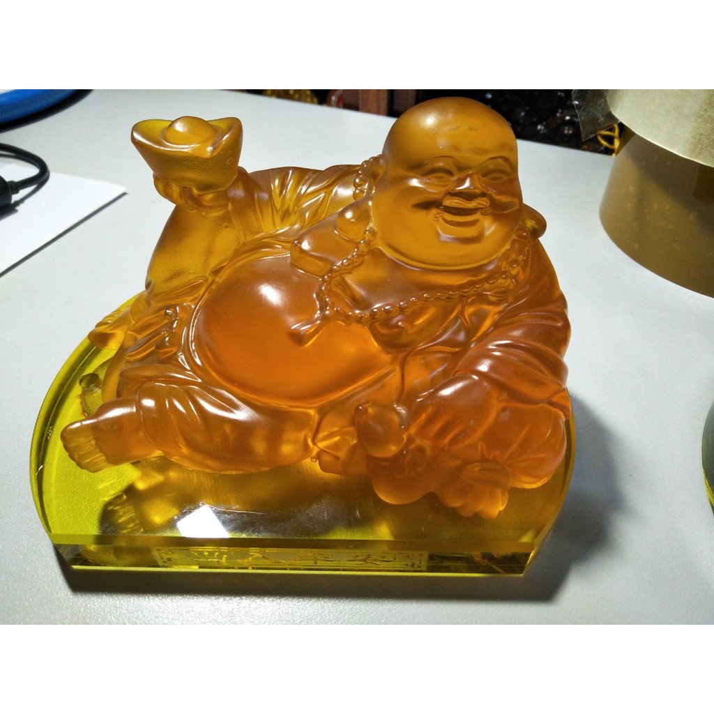 ❤️❤️❤️TƯỢNG PHẬT DI LẶC TRANG TRÍ XE Ô TÔ ĐÁ HỔ PHÁCH VÀNG