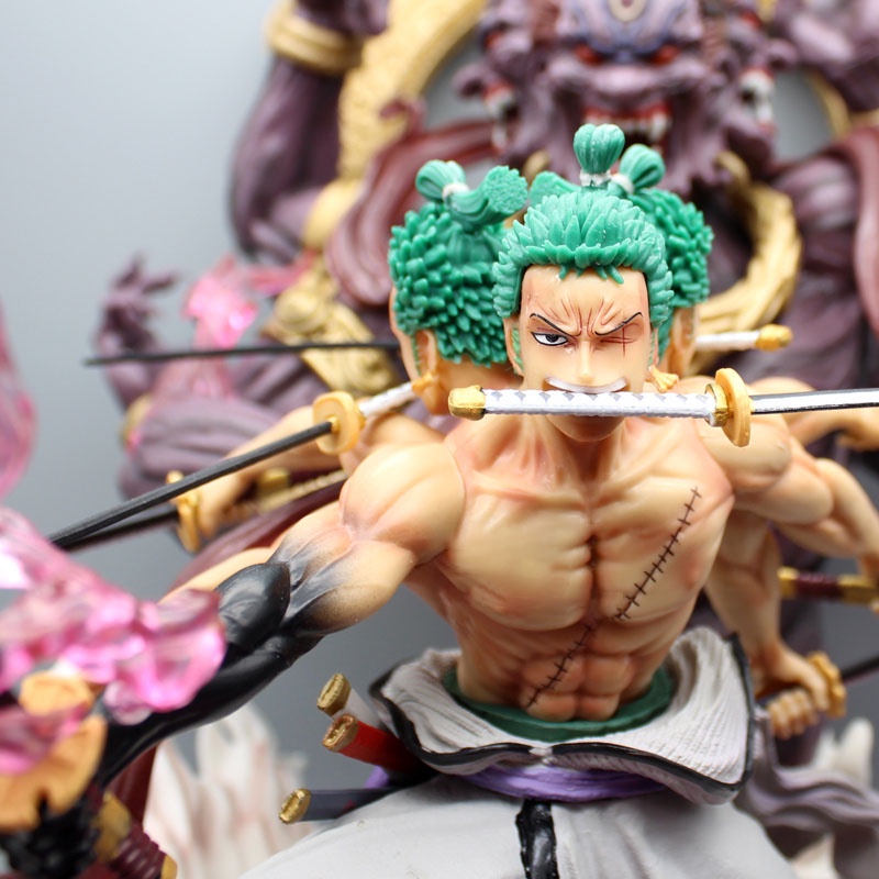 Mô hình nhân vật Zoro trạng thái Asura ba đầu sáu tay  hàng mới ra cực ngầu, chất lượng