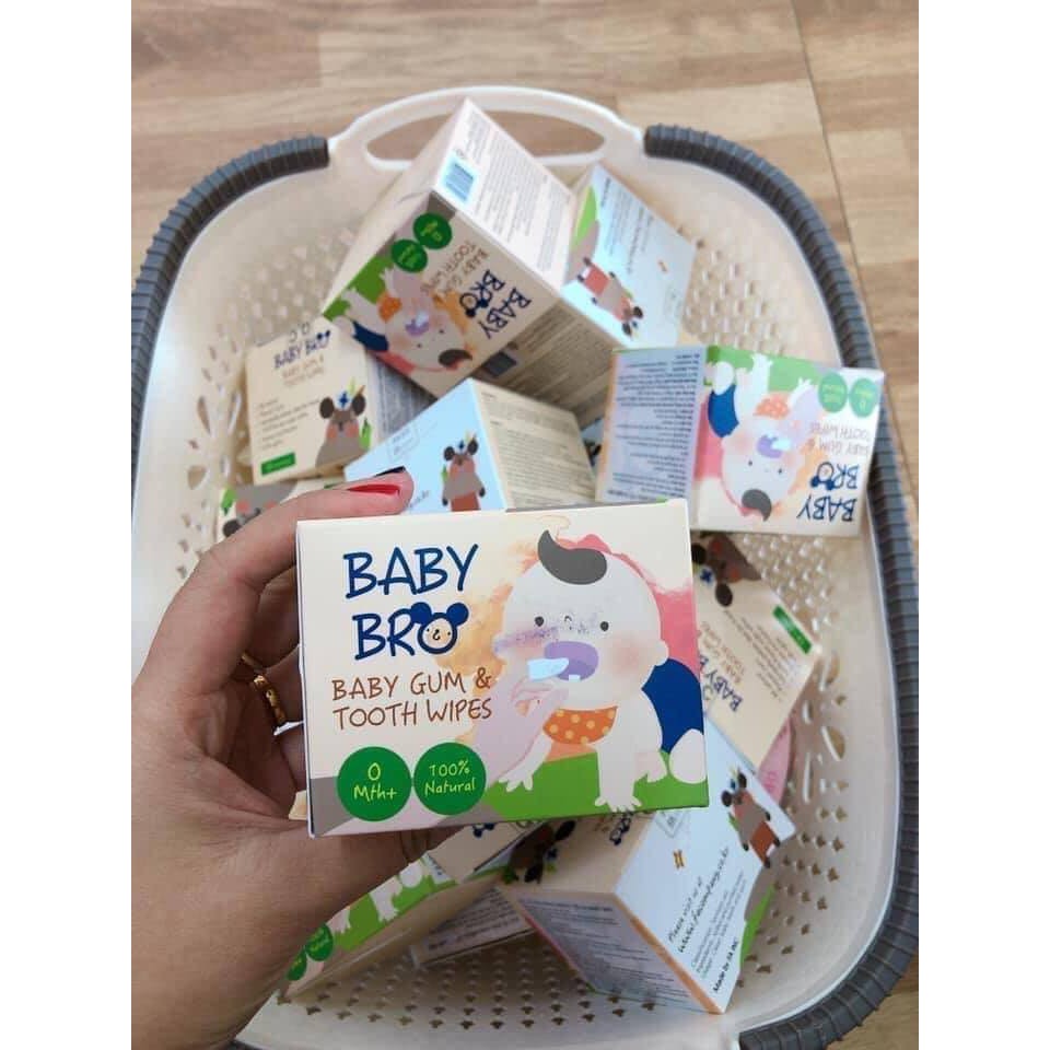 Gạc Rơ Răng Miệng Baby Bro Hộp 25 Miếng