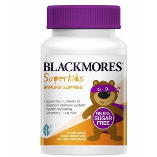 Kẹo dẻo hỗ trợ tăng cường sức đề kháng Super Kids Immune Blackmores 90 viên - Dạng viên nhai, dành cho bé từ 2-12 tuổi