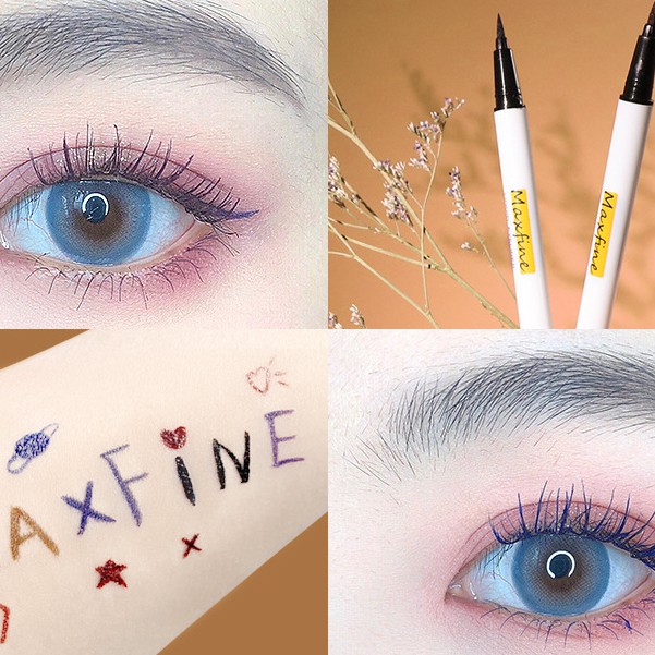 Bút kẻ mắt nước nhiều màu lâu trôi bền màu nhanh khô Maxfine | BigBuy360 - bigbuy360.vn