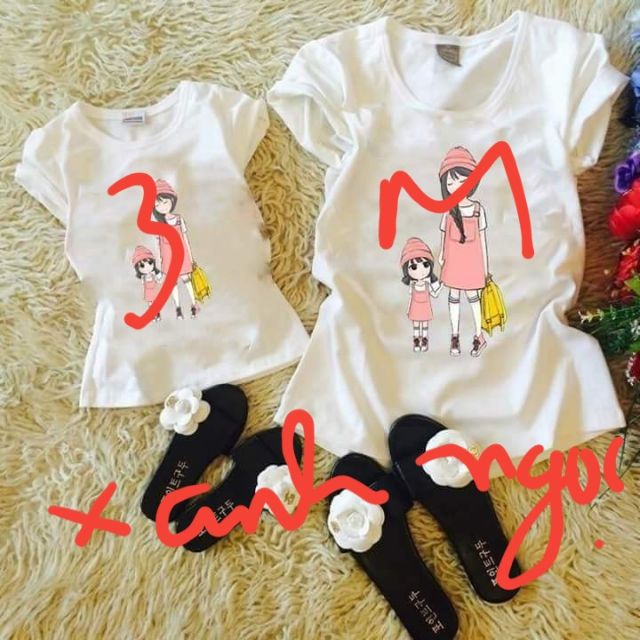Combo 5 áo. Mẹ và bé.