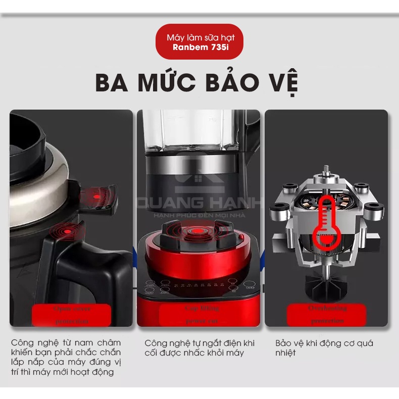 MÁY LÀM SỮA HẠT RANBEM 735i