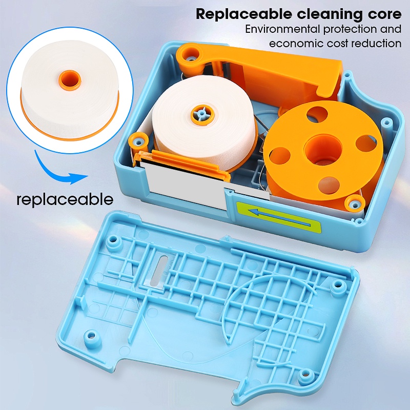 2 cái Hộp làm sạch sợi quang AUA-550 loại cassette loại sợi quang jumper cuối dụng cụ làm sạch sợi quang