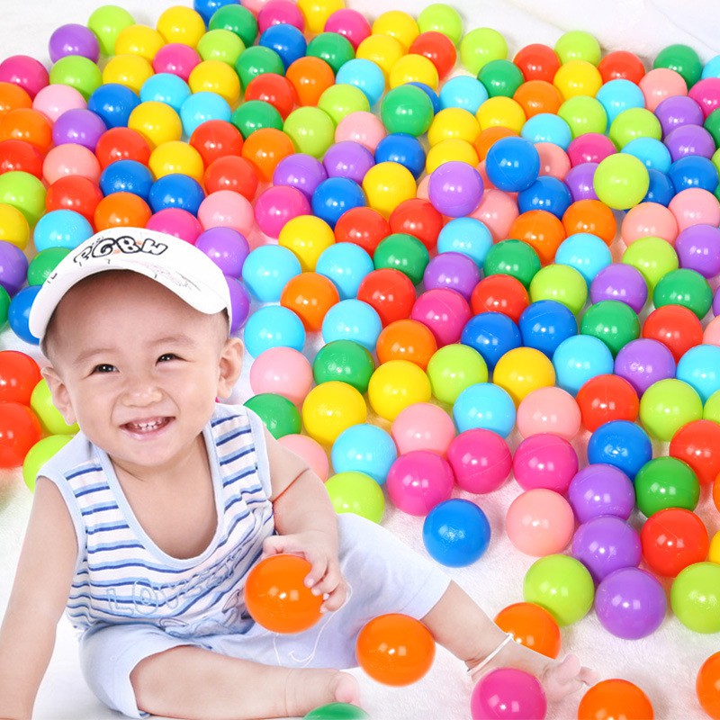Bóng nhựa đồ chơi 5.5cm an toàn nhiều màu đẹp mắt cho trẻ em