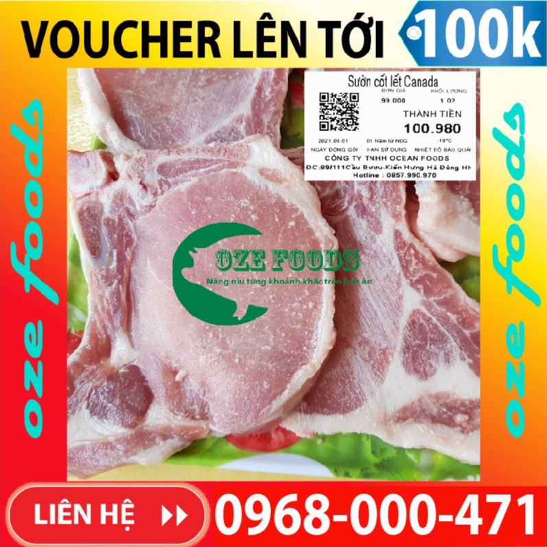 Sườn Cotlet heo/Cốt lết heo lợn - Cty Ocean Foods Hà Nội