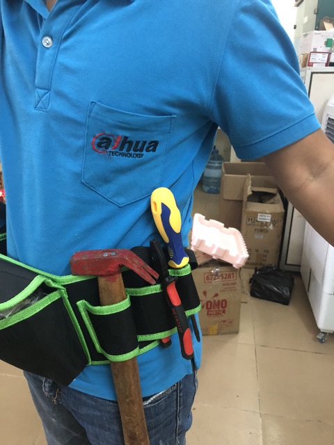 Đai đeo thắt lưng cho thợ điện (có ngăn chứa khoan YILEQI)