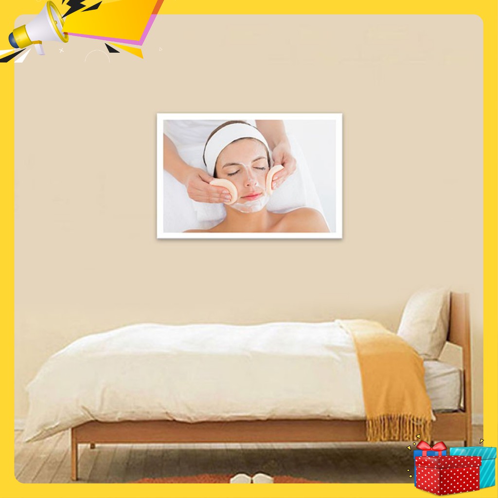 Tranh treo tường Spa “Chăm sóc da mặt” | Tranh phòng massage W3278