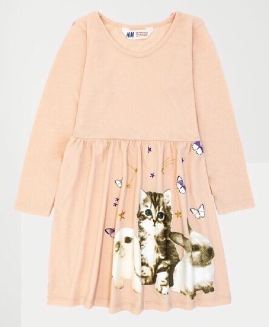 Đầm HM dài tay bé gái