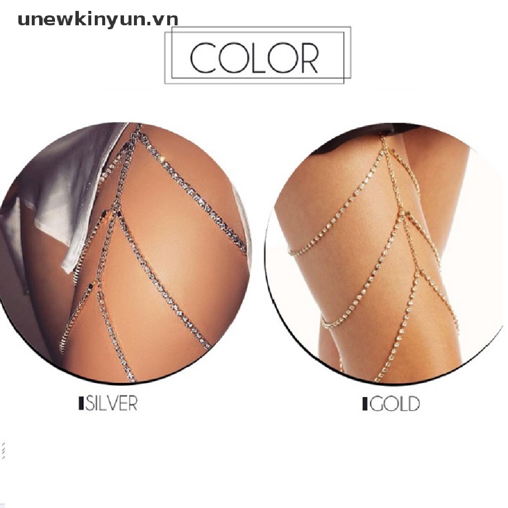 Dây Mắt Xích Kim Loại Đeo Đùi Thời Trang Quyến Rũ Cho Nữ