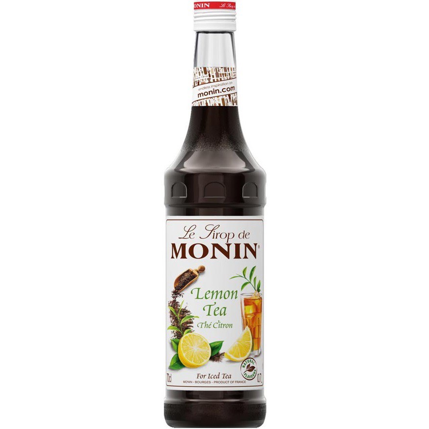 Siro Monin trà chanh (lemon tea) chai 700ml. Hàng Công ty có sẵn giao ngay