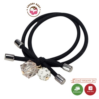 Chun buộc tóc, dây cột tóc cho bé đính đá phong cách hàn quốc dễ thương- Cherry Baby