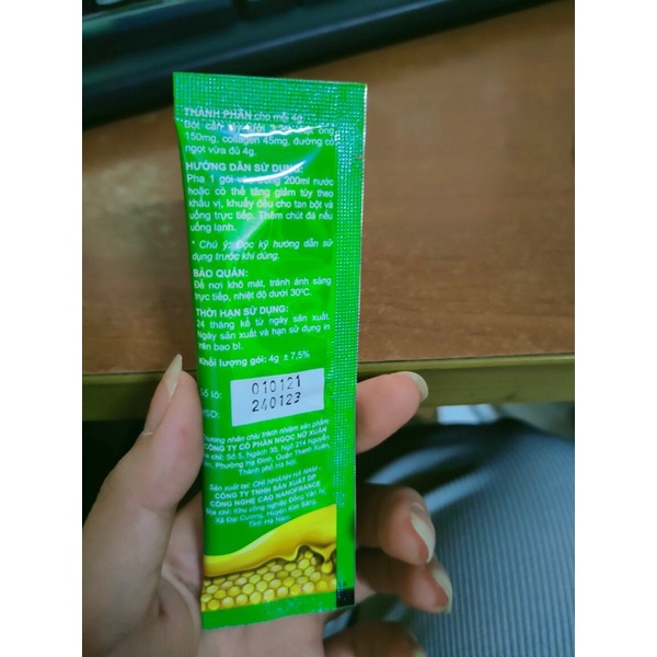 Cần tây mật ong collagen hộp 14 gói