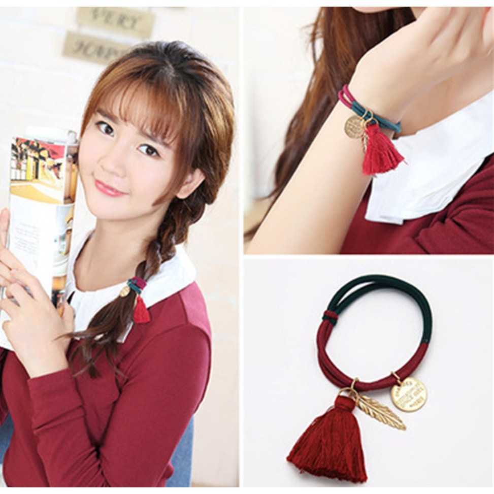 combo 2 cái cột tóc đẹp. mix kim loại. hàng y hình nhe các bạn. Giá 35k /2 cái. mẫu mới rất xinh.