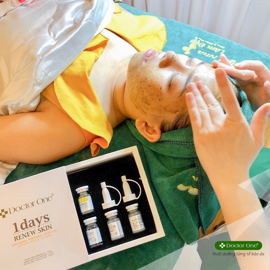 Bộ Tảo Canxi 1 Days Renew Skin Doctor One Hàn Quốc 200g