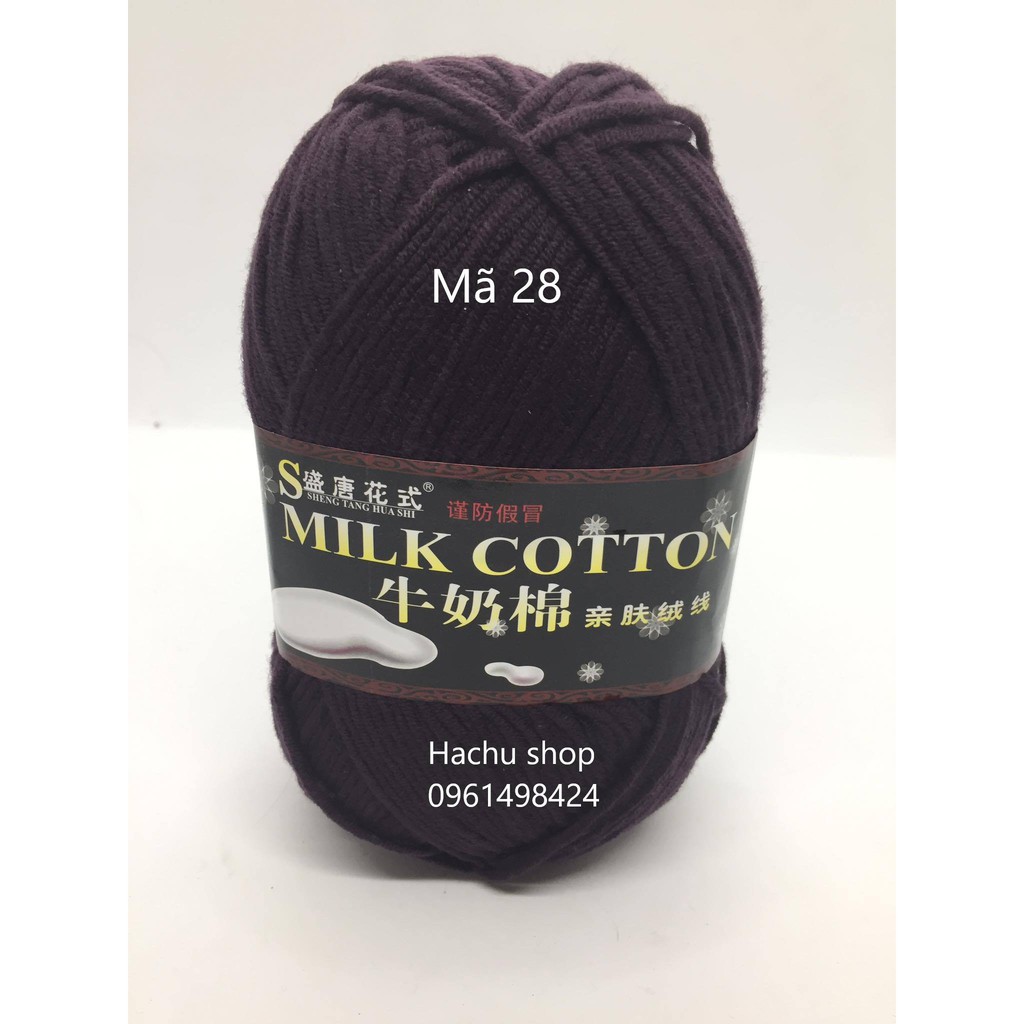 Len milk cotton loại 1