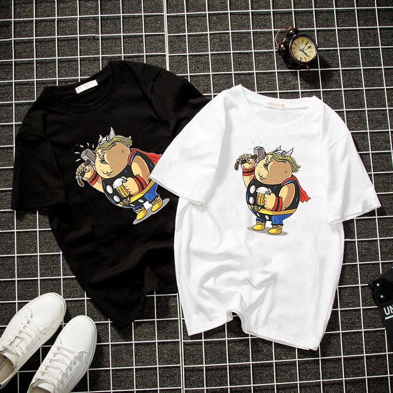 Áo thun unisex form rộng biệt đội siêu anh hùng mập Hàn Quốc vải dày mịn 2019T2056