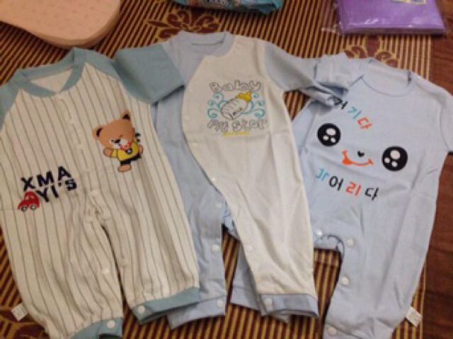 Bodysuit body cotton dài tay cho bé trai bé gái hàng quảng châu