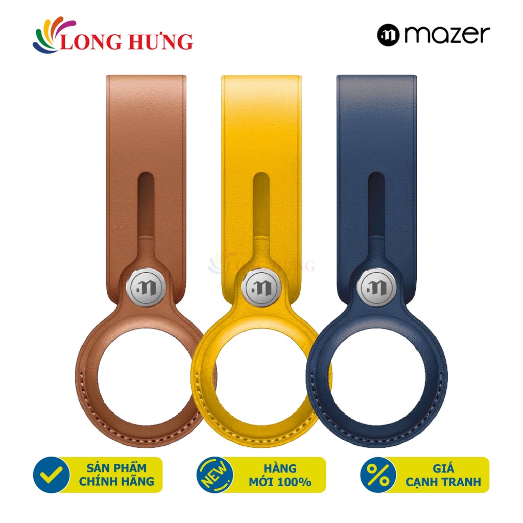 Bao da Mazer InfiniteCASE Pro Leather Loop Case for AirTag M-IC-ATCASE1001 - Hàng chính hãng - Chất liệu cao cấp