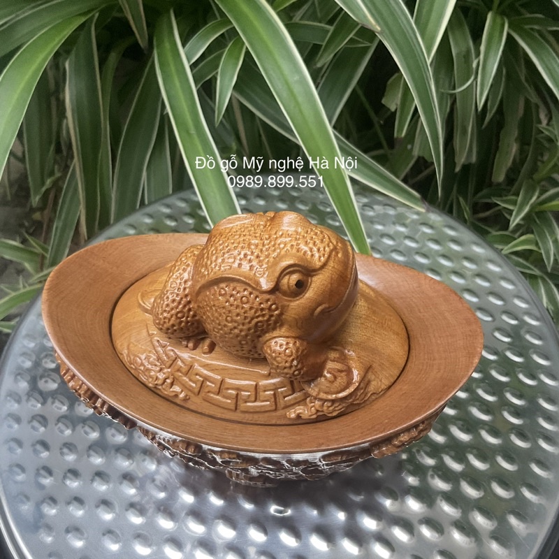 Thỏi vàng tài Lộc phong thủy bằng gỗ