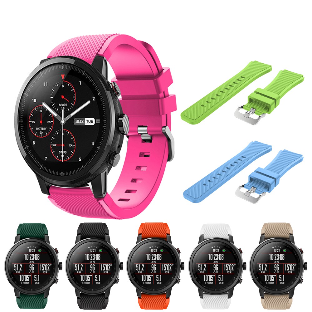Dây Silicone Thay Thế Cho ĐồNg Hồ Đeo Tay Thông Minh Huami Amazfit Stratos 2 / 2s / 3 Samsung Gear S3 Frontier / Classic 22mm