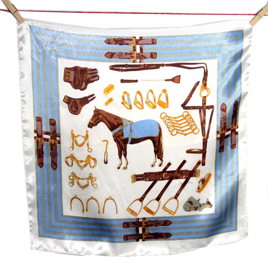 Silk scarf women's imitation silk versatile professional small square scarf | BigBuy360 - bigbuy360.vn