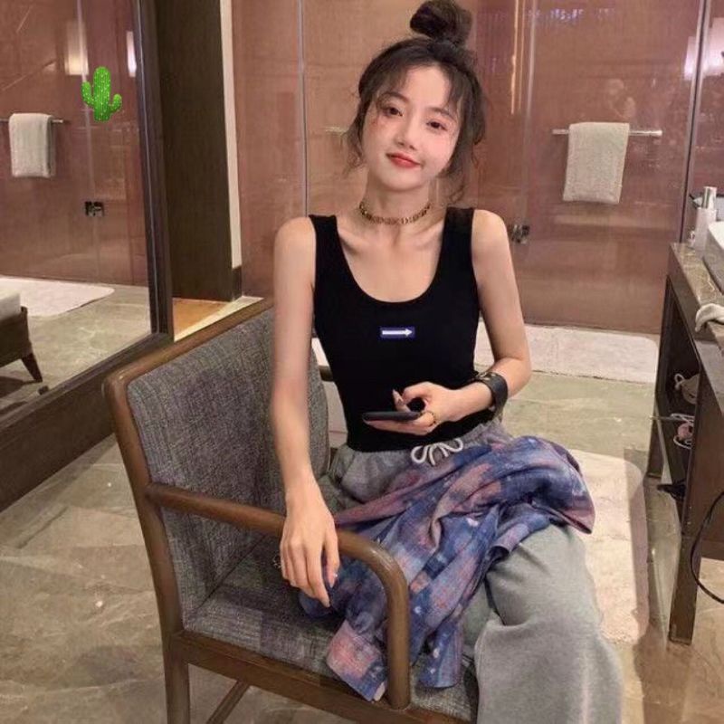 Áo ba lỗ sát nách thêu hình mũi tên mát mẻ Pc