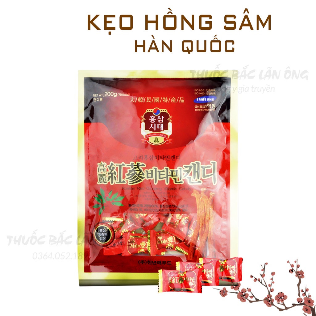 Kẹo sâm Hàn Quốc  - Thuốc Bắc Lãn Ông