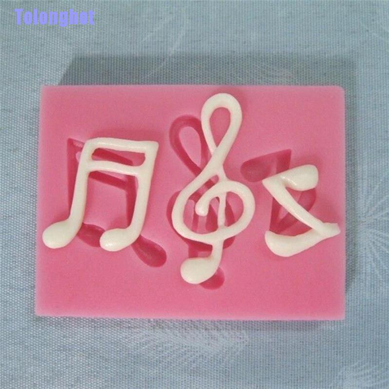 Tolonghot> Musical Note Silicone Fondant Mold Cake Sugarcraft Decorating Chocolate Mould