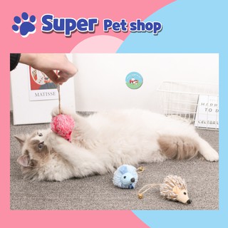 (M42) Chuột lông đồ chơi cho Mèo làm bằng sợi tơ cao cấp, an toàn cho mèo