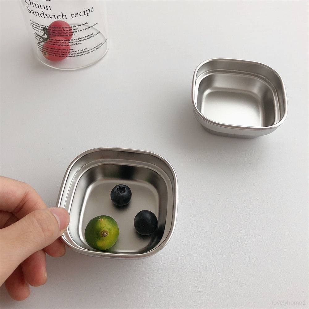 Chén Đựng Nước Chấm 1/2/3/4 Ngăn Bằng Thép Không Gỉ