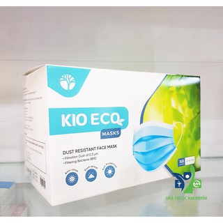Hộp 50 chiếc khẩu trang y tế 4 lớp KIO ECO