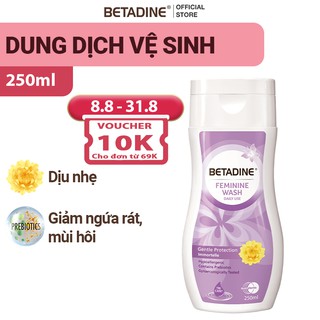 Dung dịch vệ sinh phụ nữ Betadine bảo vệ dịu nhẹ chai 250ml