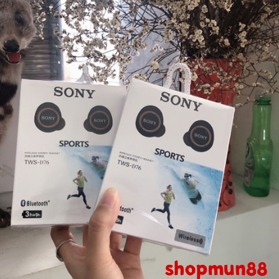 Tai nghe Bluetooth Sony sport TWS-D76 Bass-treble rõ ràng - lỗi 1 đổi 1 | BigBuy360 - bigbuy360.vn