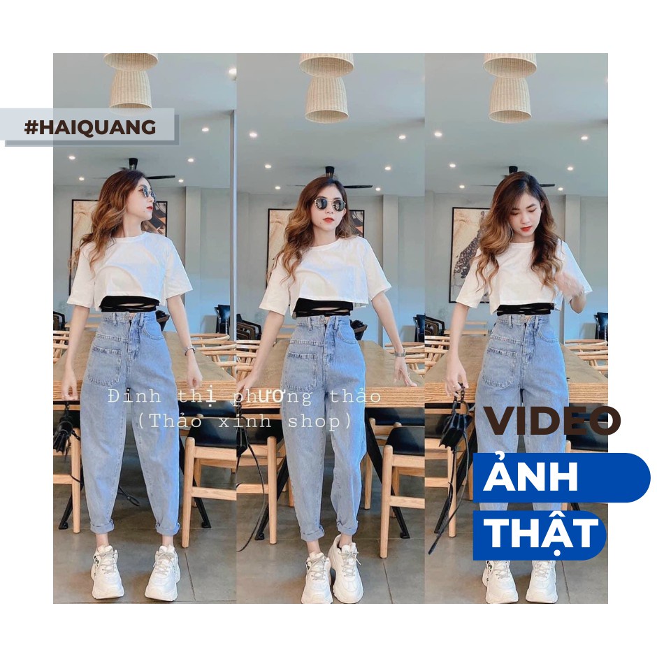 12.12 QUẦN JEAN BAGGY LƯNG CAO TÚI TRƯỚC CÁ TÍNH -MÃ 10