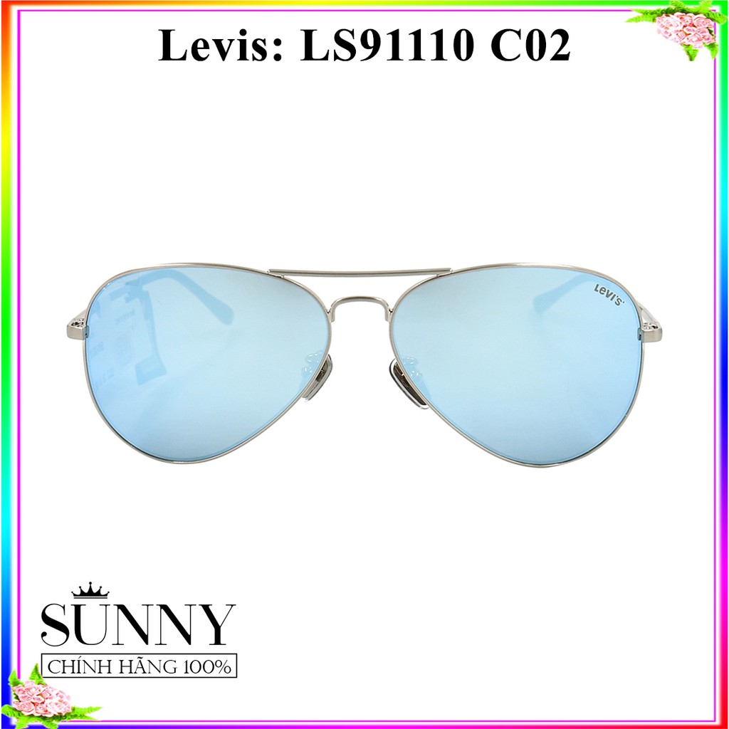 Kính mát nam nữ thời trang Levis LS91110 C02 chính hãng, thiết kế dễ đeo bảo vệ mắt